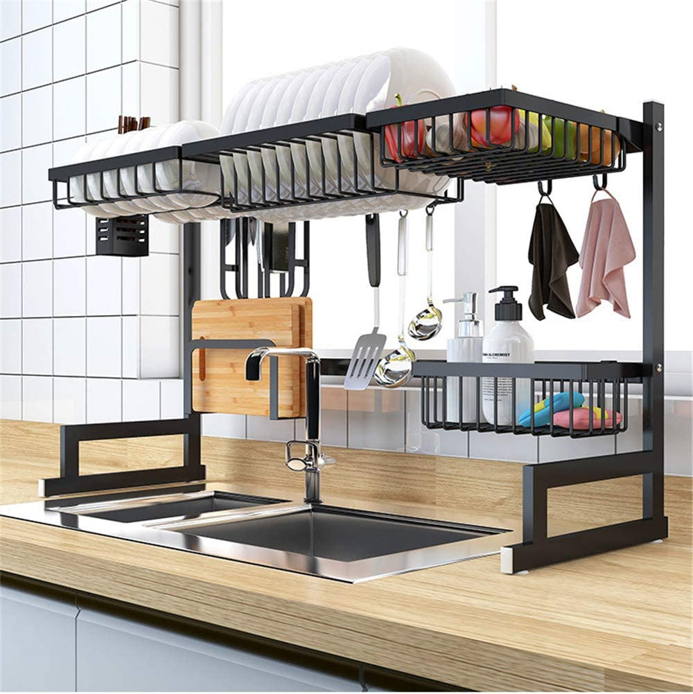 Organizador Y Escurridor De Platos De Acero Inoxidable Para Cocina