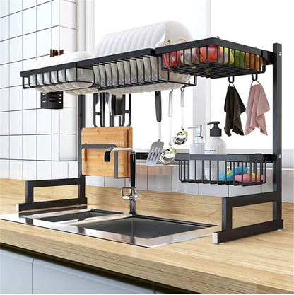 Organizador Y Escurridor De Platos De Acero Inoxidable Para Cocina